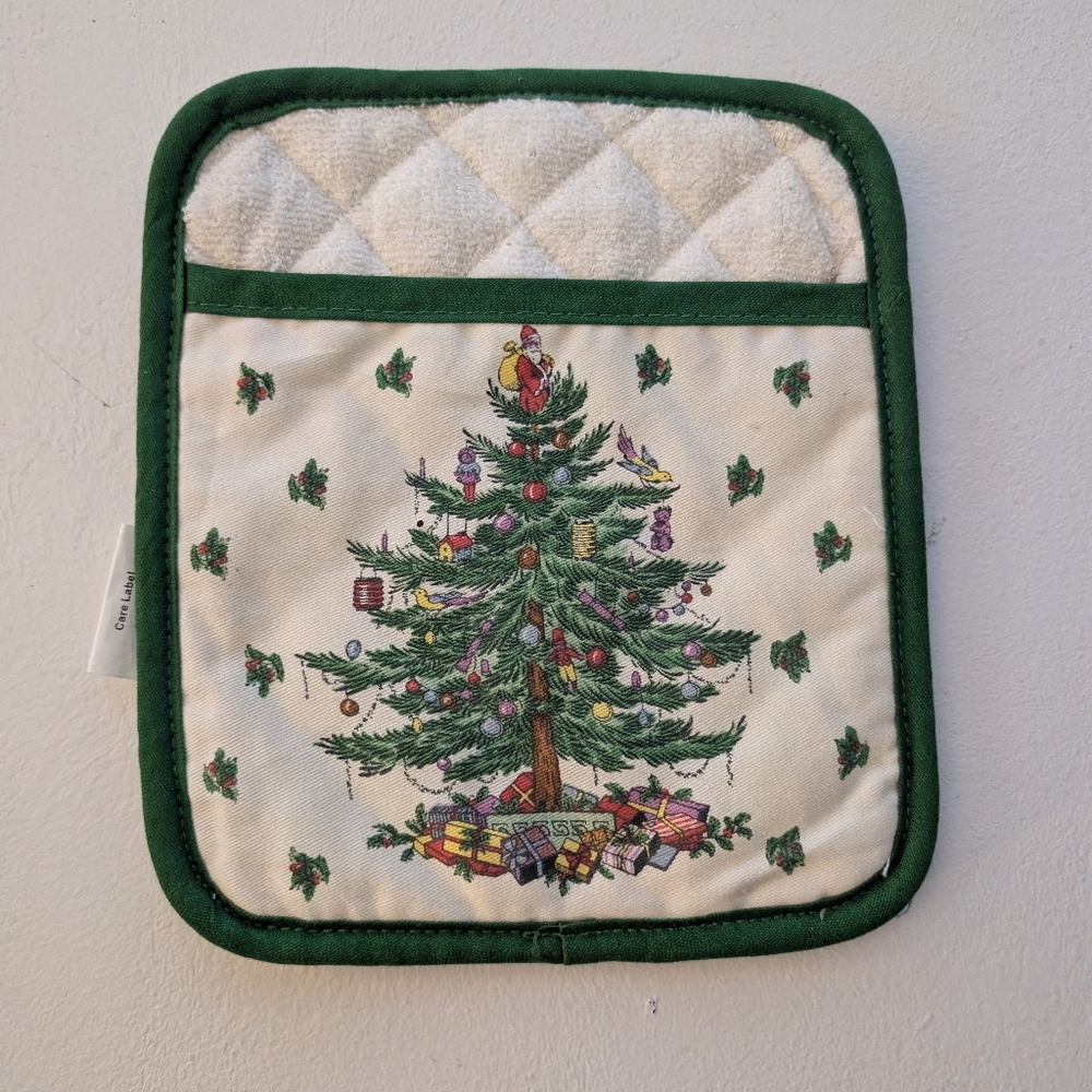 Vintage Spode Christmas Tree Pot Holder